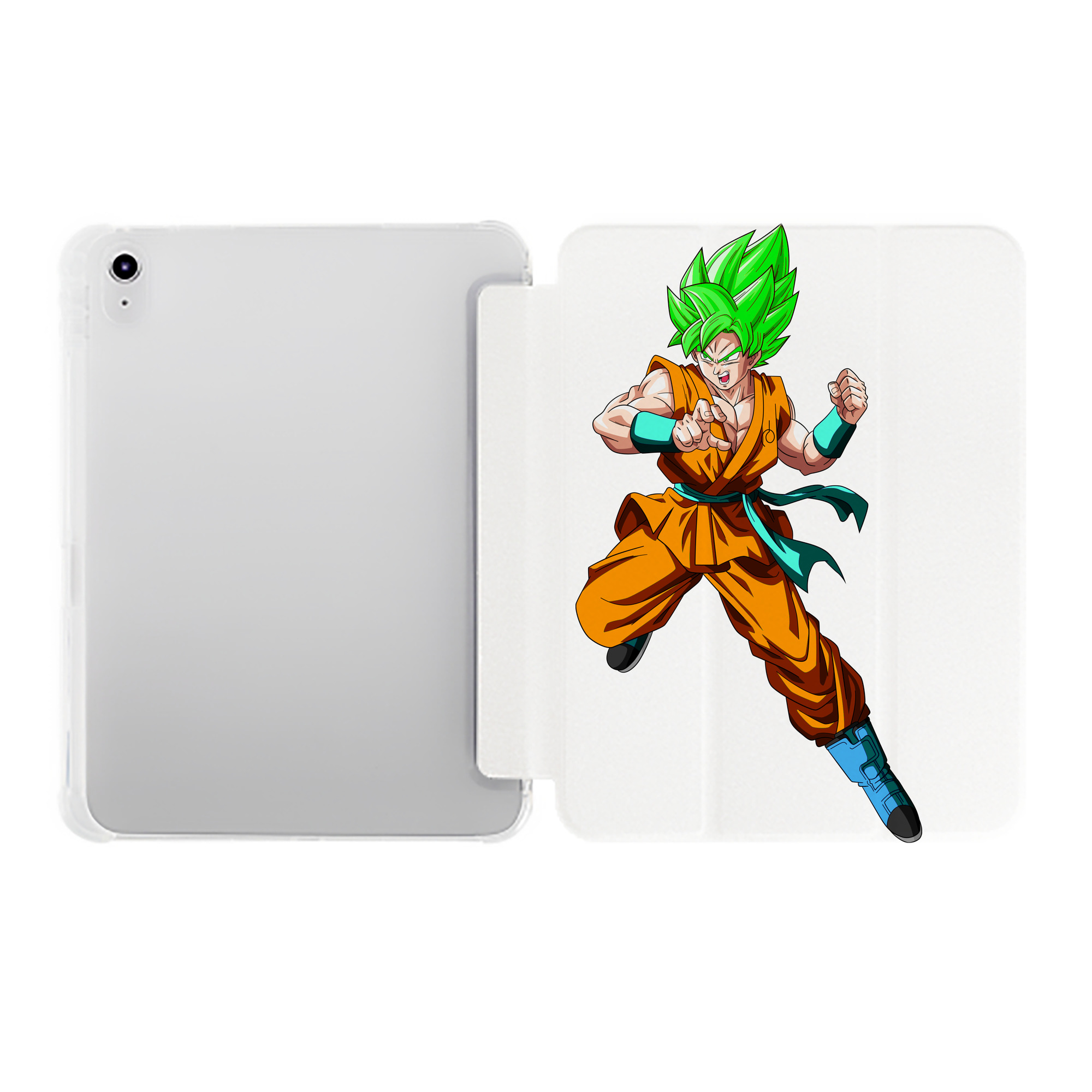 （画像用） ドラゴンボール 孫 悟飯（そんごはん）DRAGON BALL Son Gohan IPad ケース ペン収納付き 三つ折りスタンド PUレザー×シリコン 対応機種9.5/10.5/10.9インチ